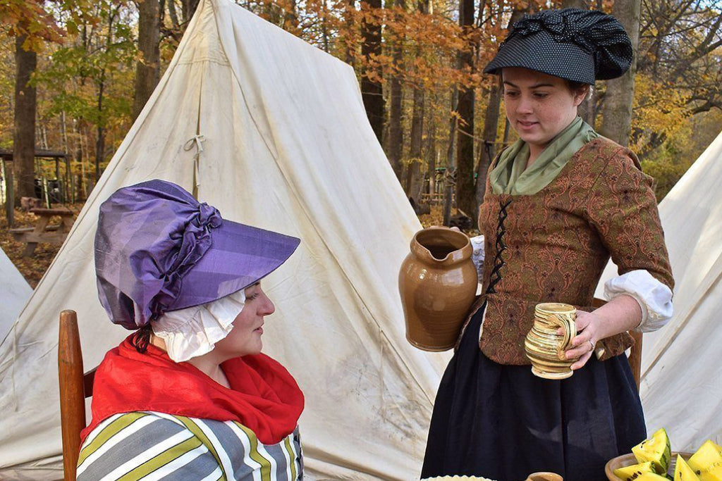 Hand Dyed 18th Century Silk Scarves from Samson Historical 