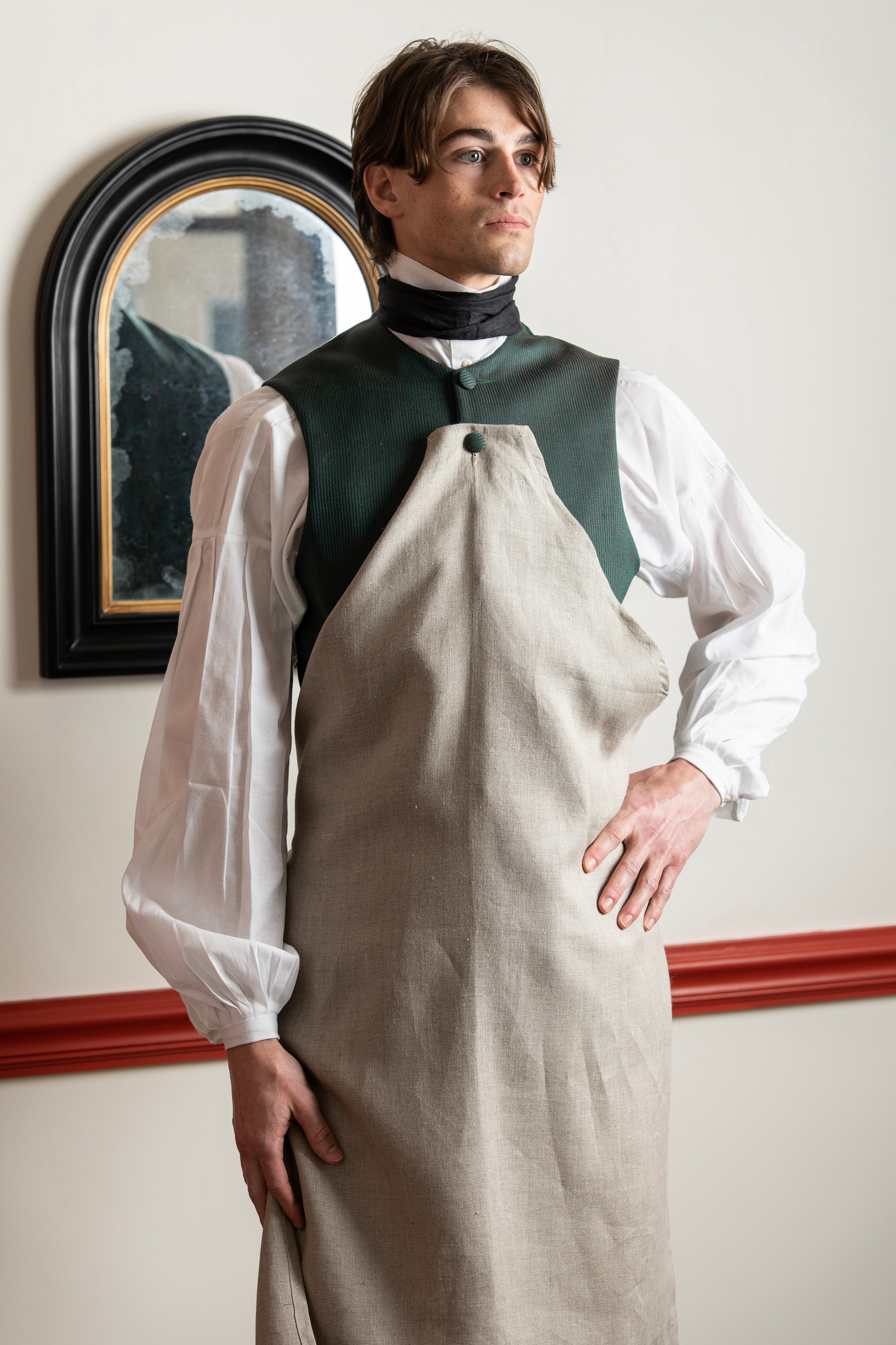 mens dress shirt aprons Make a DIY Apron From a Button-Up Shirt