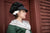 Reproduction Black Silk Market Bonnet from Samson Historical