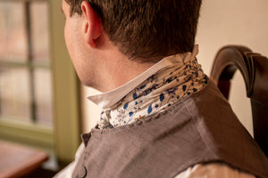 Detail shot of 18th Century Slate Linen Waistcoat