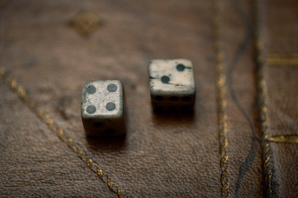 First Dice Hand-Hewn Cow Bone Dice | Samson Historical