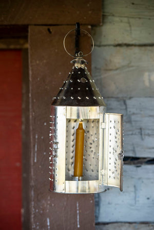 18th Century Brushed Tin Lantern from Samson Historical