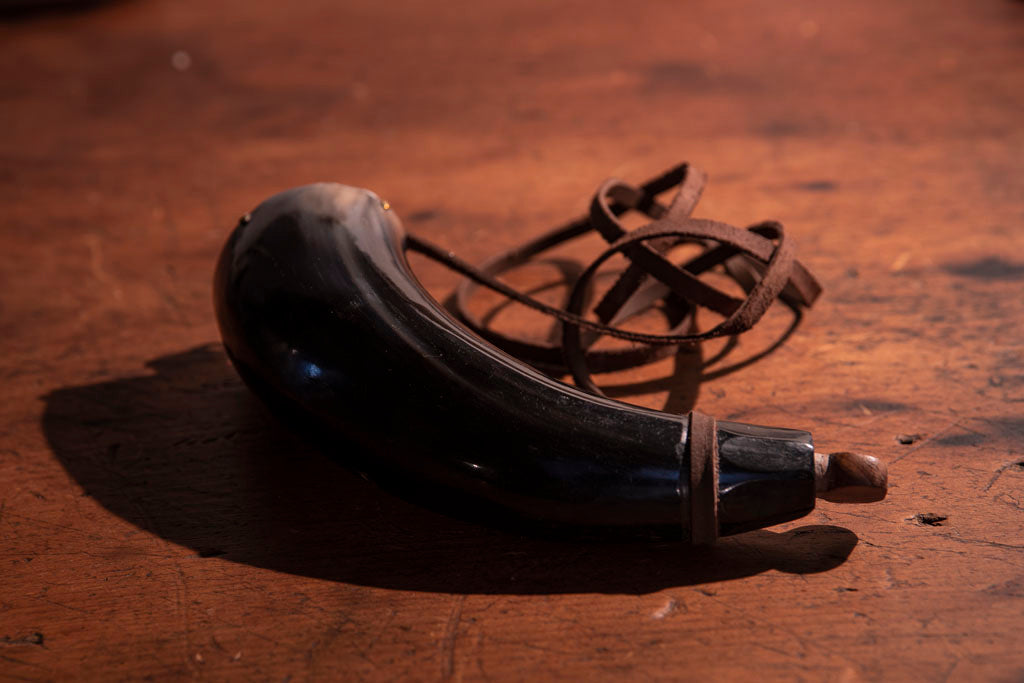 18th Century Child&#39;s Powder Horn from Samson Historical