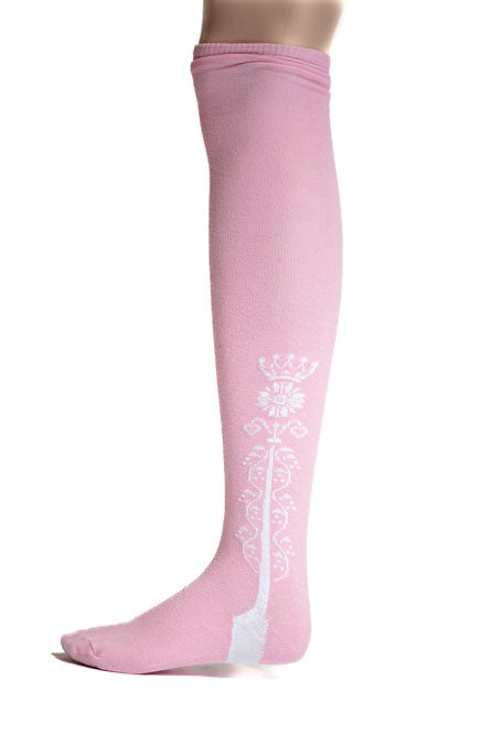 Pink and White Clocked Stockings from Samson Historical
