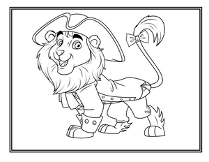 George the Lion Coloring Sheets