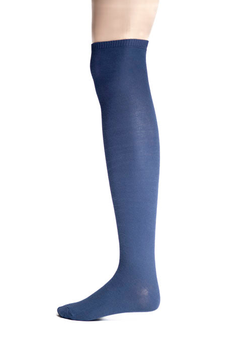 18th Century cotton stockings in blue