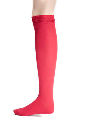 18th Century Cotton Stockings in red