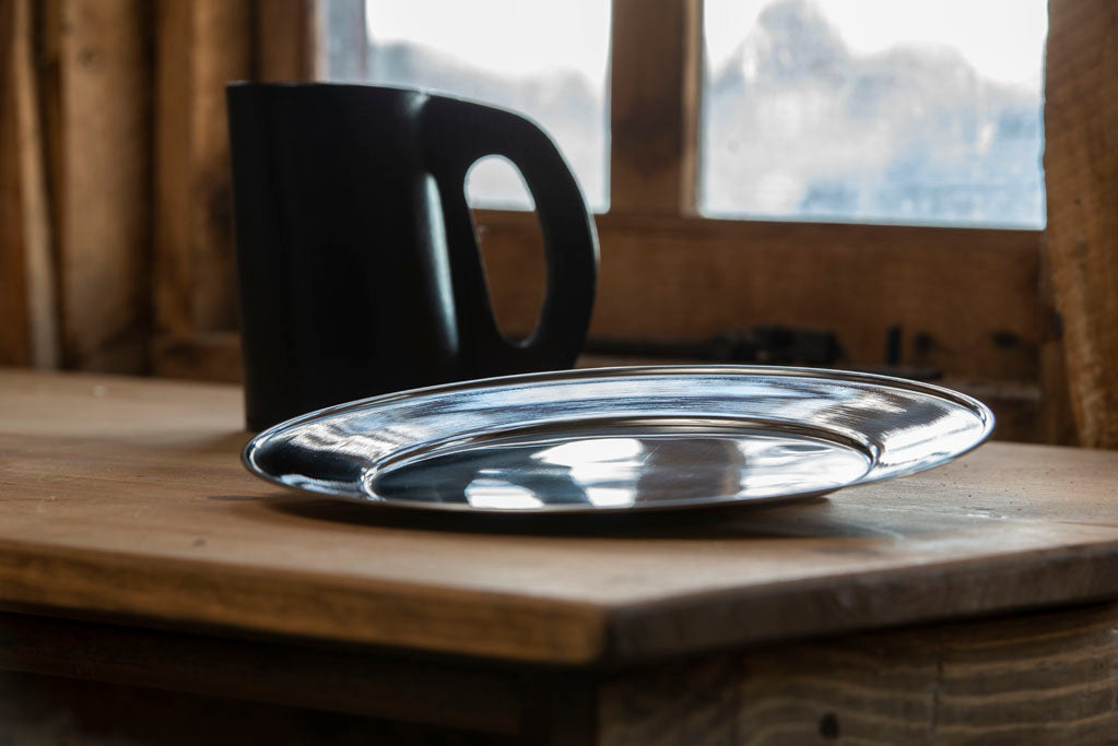 Stainless Steel 18th Century Dinner Plate Reproduction