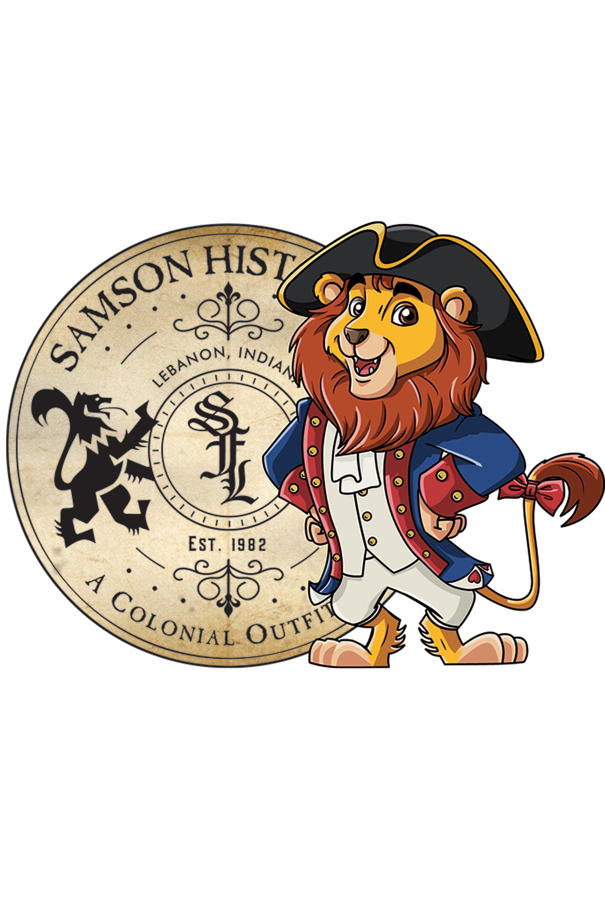 George &amp; Samson Historical Sticker