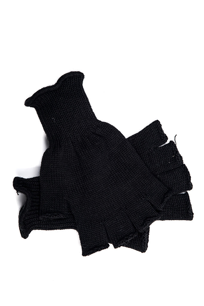 18th Century Inspired Black Fingerless Gloves