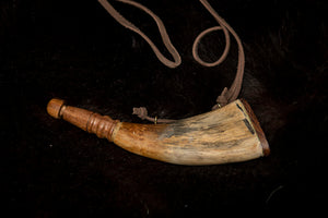 Flat Primer Horn for Black Powder Shooting from Samson Historical