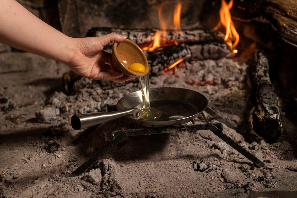 Folding Frying Skillet from Samson Historical