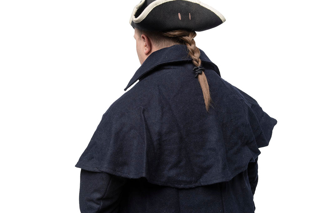 Back view of 18th Century Great Coat from Samson Historical
