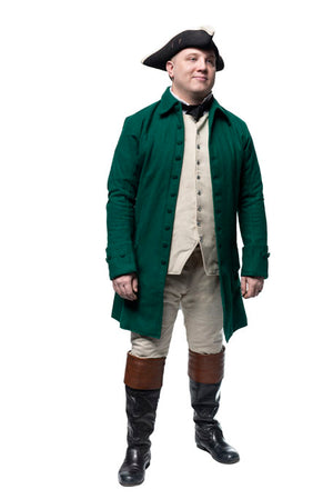 Green 18th Century Frock Coat from Samson Historical