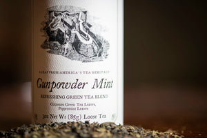 Colonial American Inspired Gunpowder Mint Green Tea Blend 
