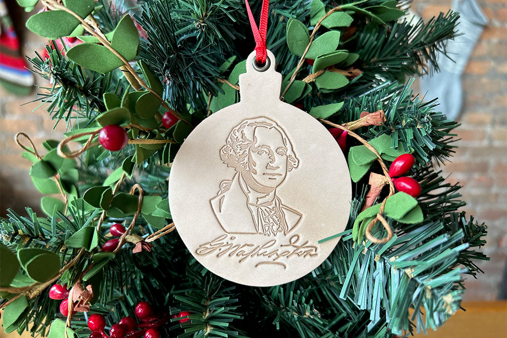 Founding Fathers Leather Ornaments
