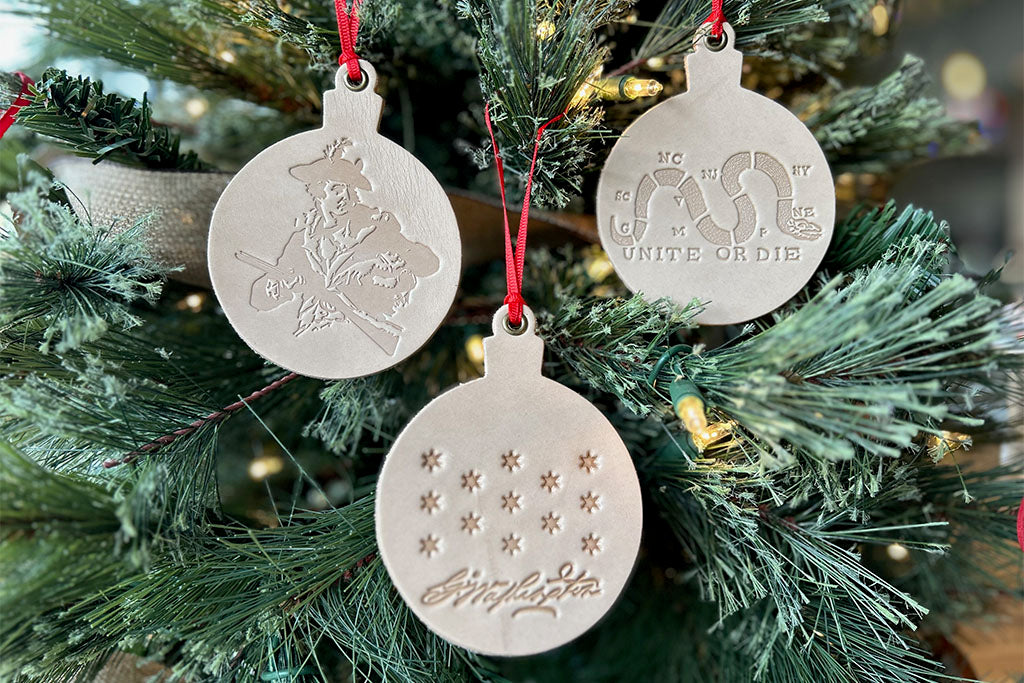 Road to Independence Leather Ornaments