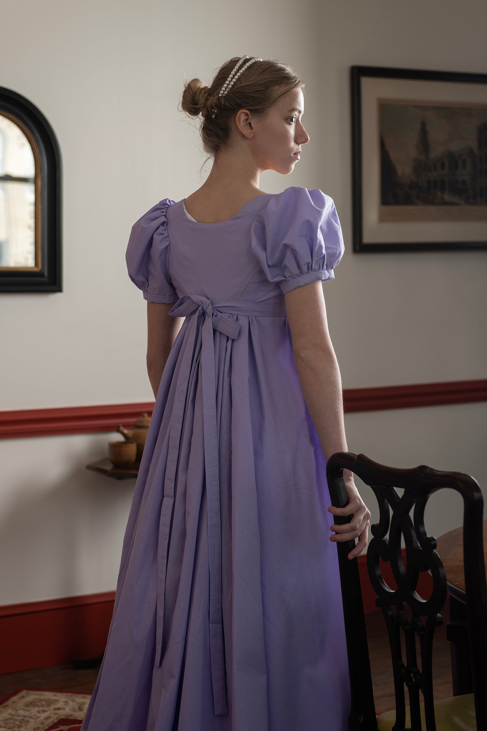 Lavender Short Sleeve | Regency Gown Lavender Short Sleeve | Regency Gown