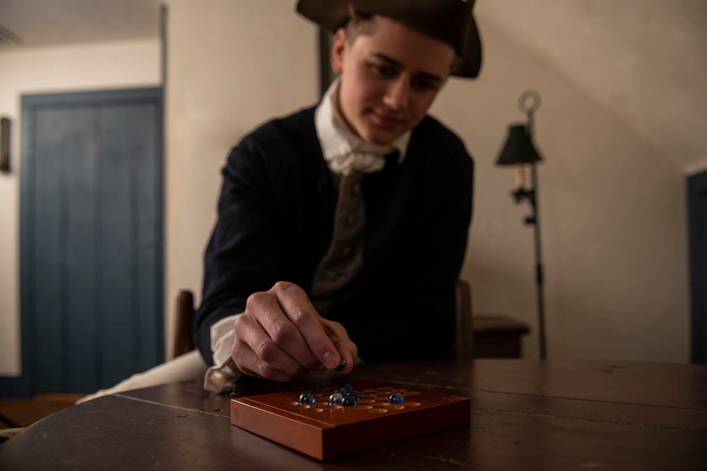 18th Century Marble Solitaire Game from Samson Historical