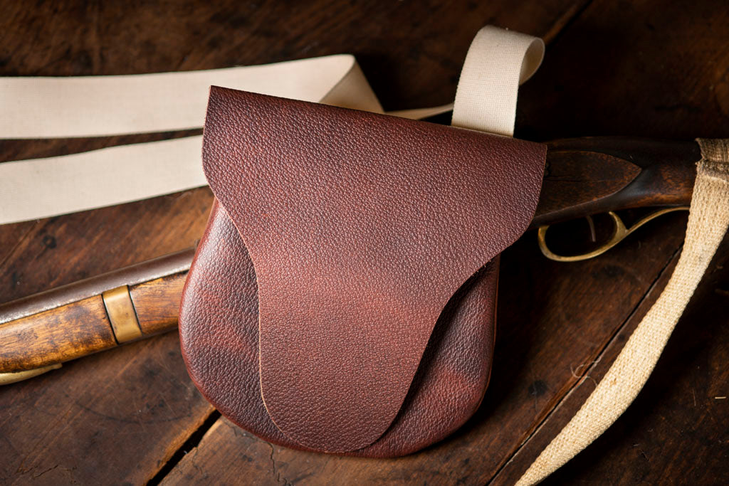 18th Century Shooting Bag with a Cotton Strap for musket shooting accessories