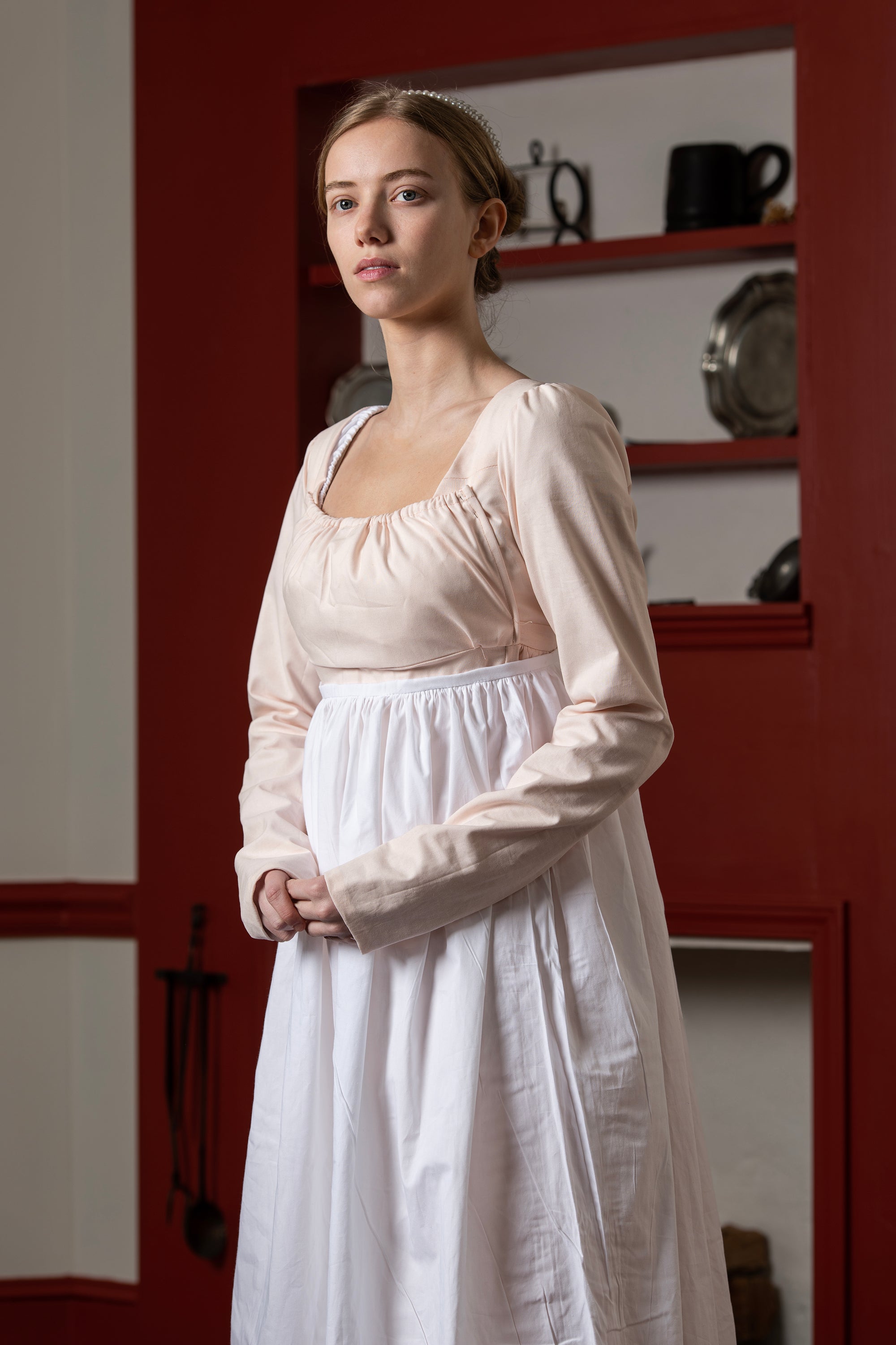 Manches longues roses | Robe Régence