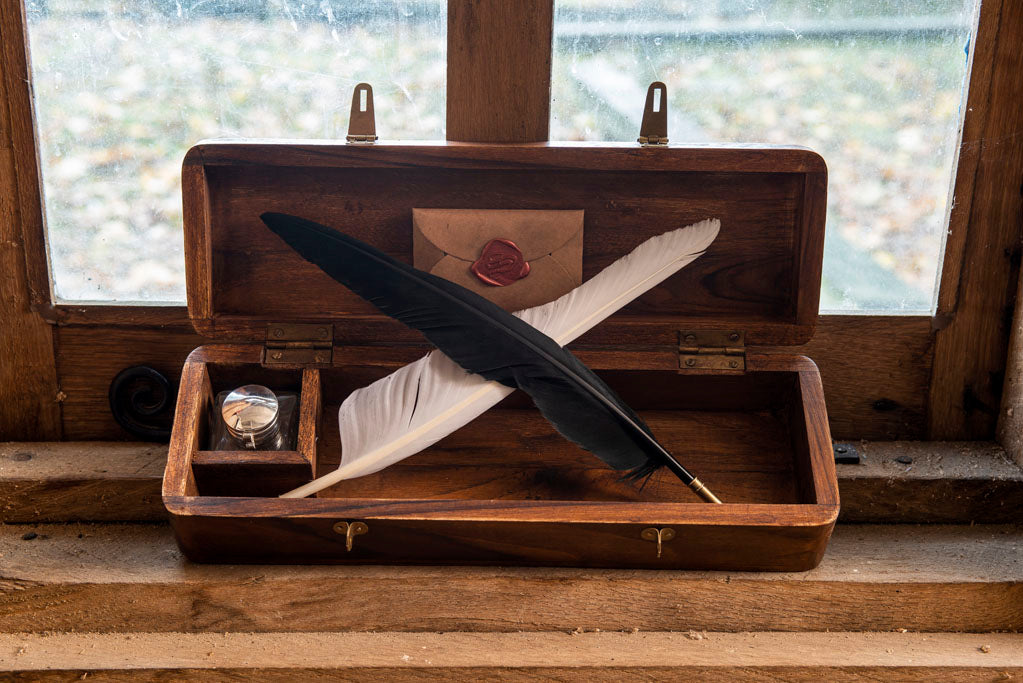 18th Century Quill Writing and Calligraphy Set from Samson Historical