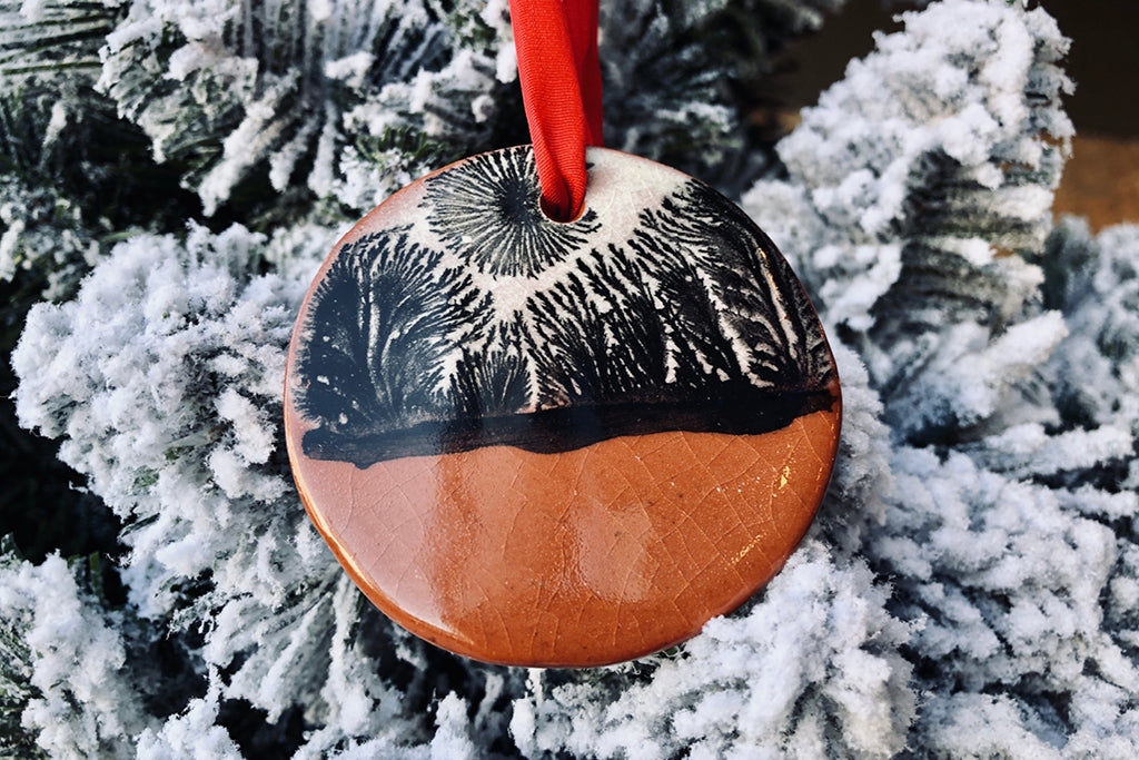 Redware Christmas Ornament from Samson Historical