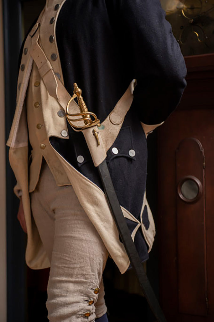 Revolutionary War Saber worn by Revolutionary War Reenactor