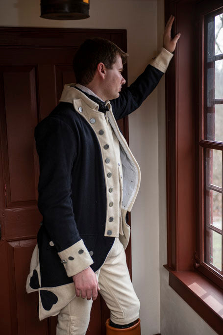 Revolutionary War Regimental Coat - Blue & White Revolutionary War Regimental Coat - Blue & White