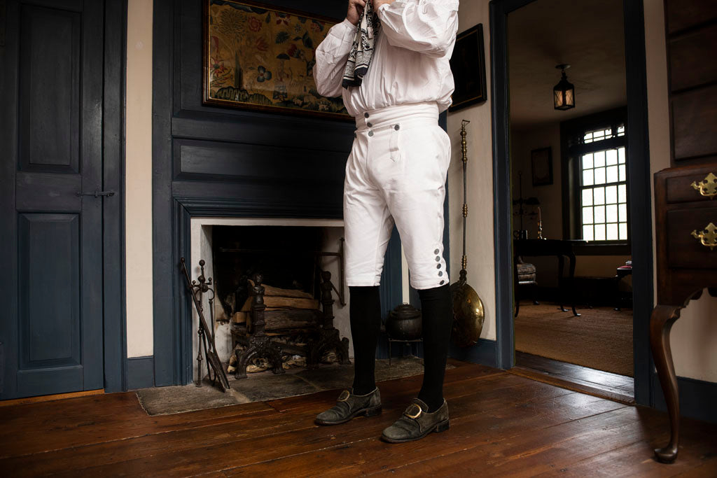 Revolutionary War Era White Cotton Breeches