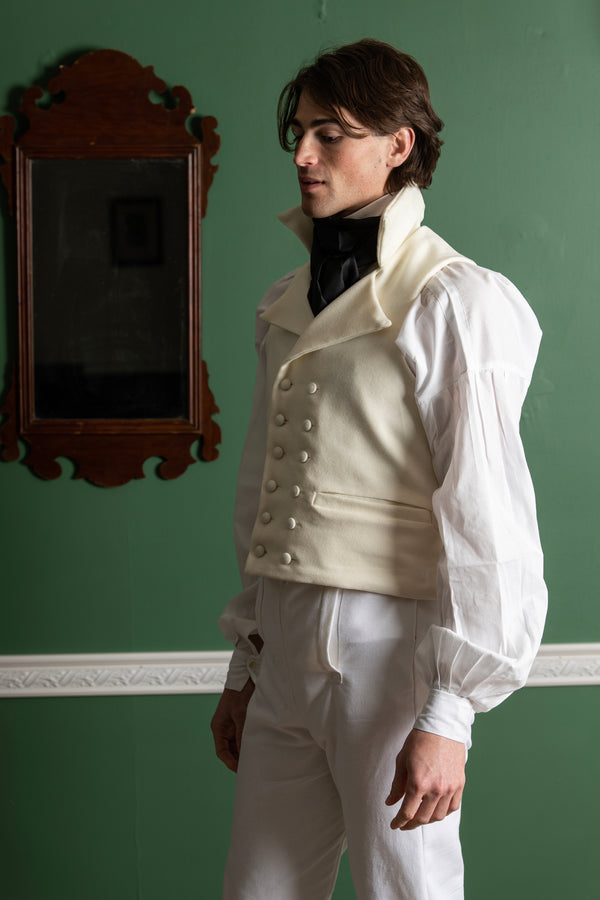 Regency Wool Waistcoat Double Breasted Samson Historical