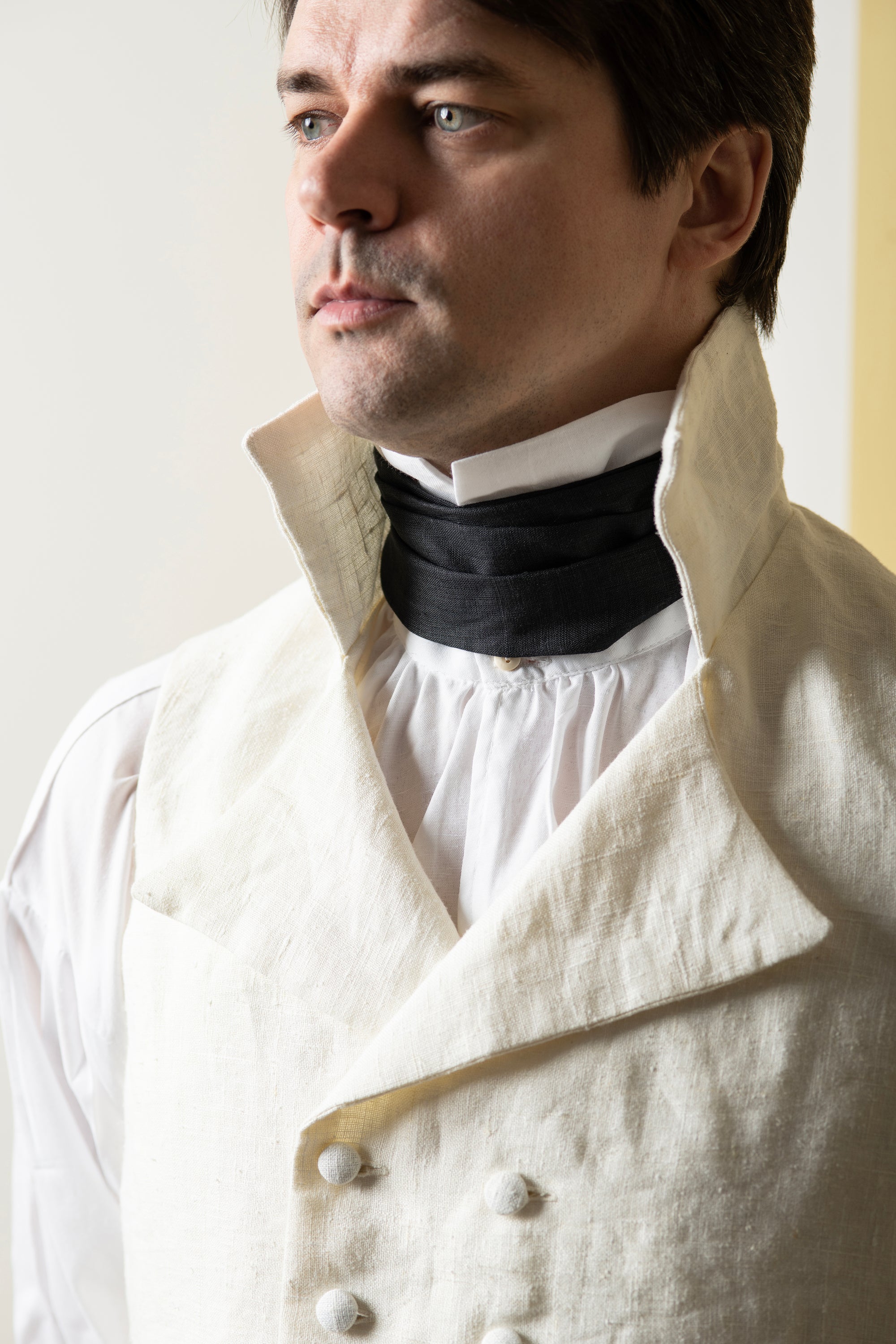 Regency Linen Waistcoat | Double Breasted