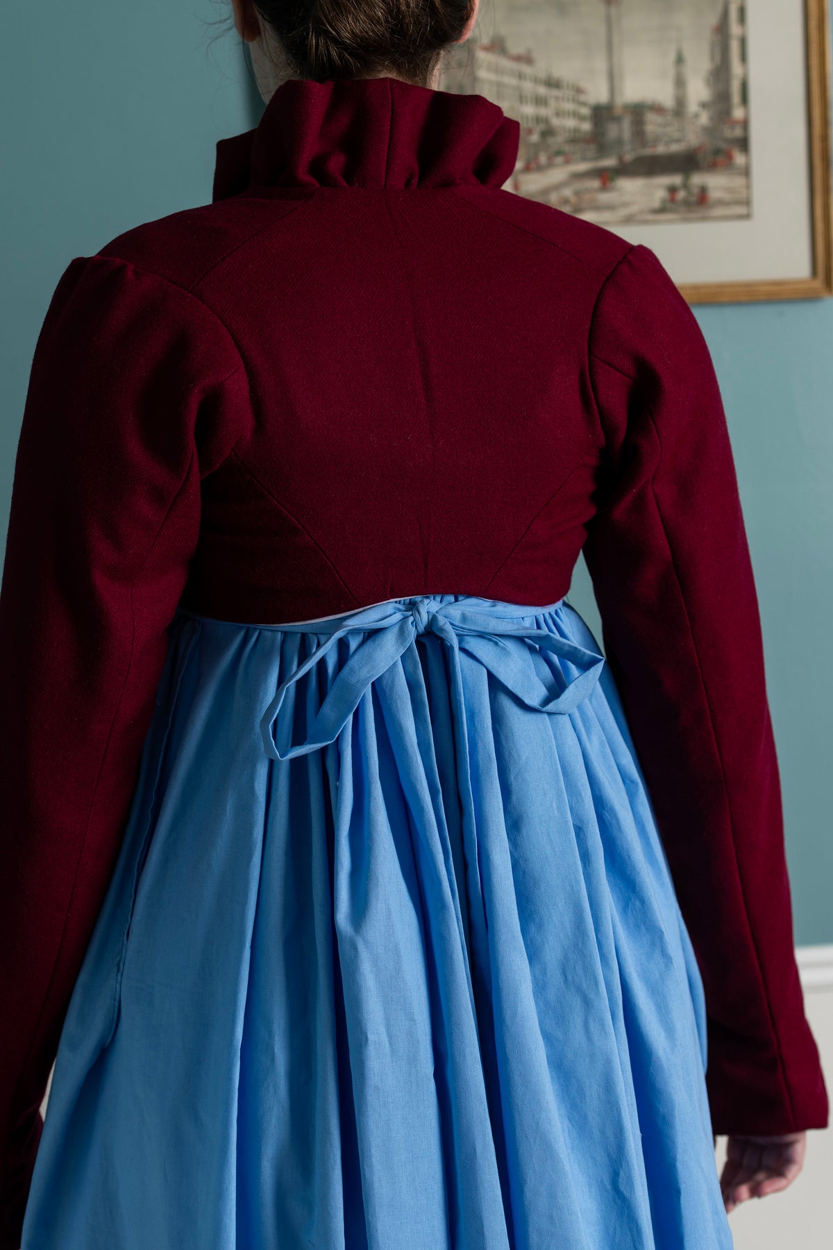 Wool Ruffled Collar Spencer | Regency