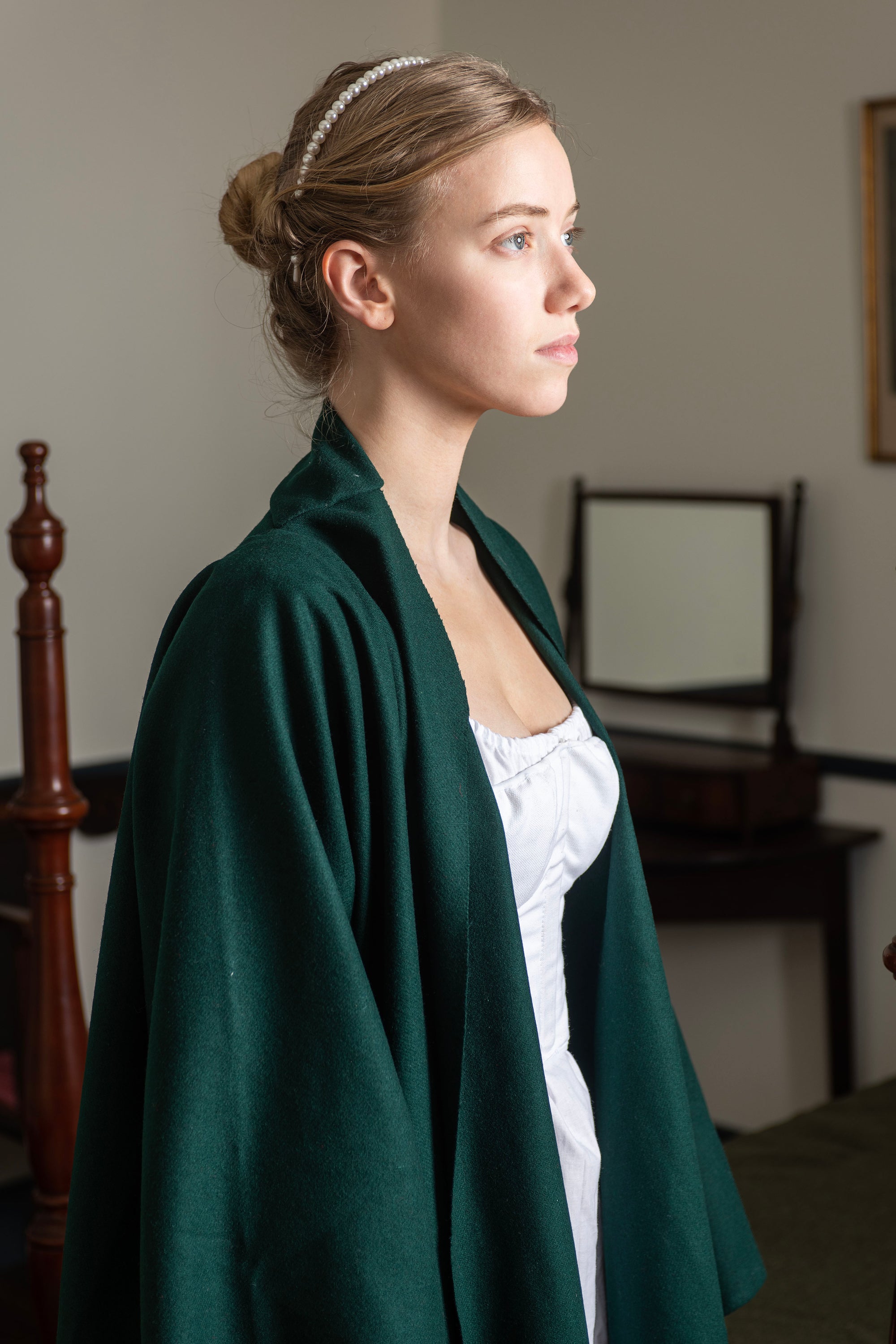 Wool Bedgown - Hunter Green