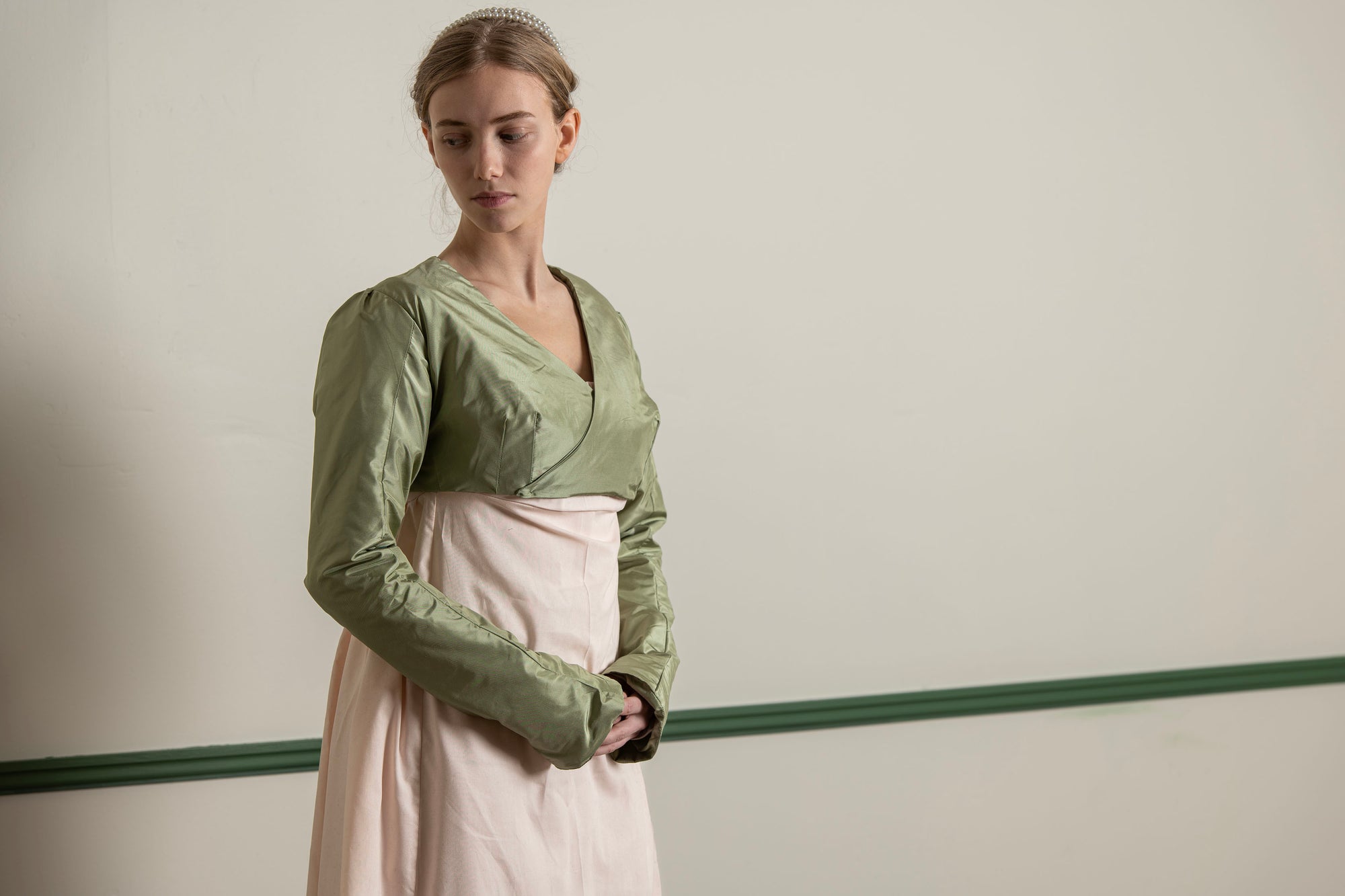 Silk Collarless Spencer | Regency