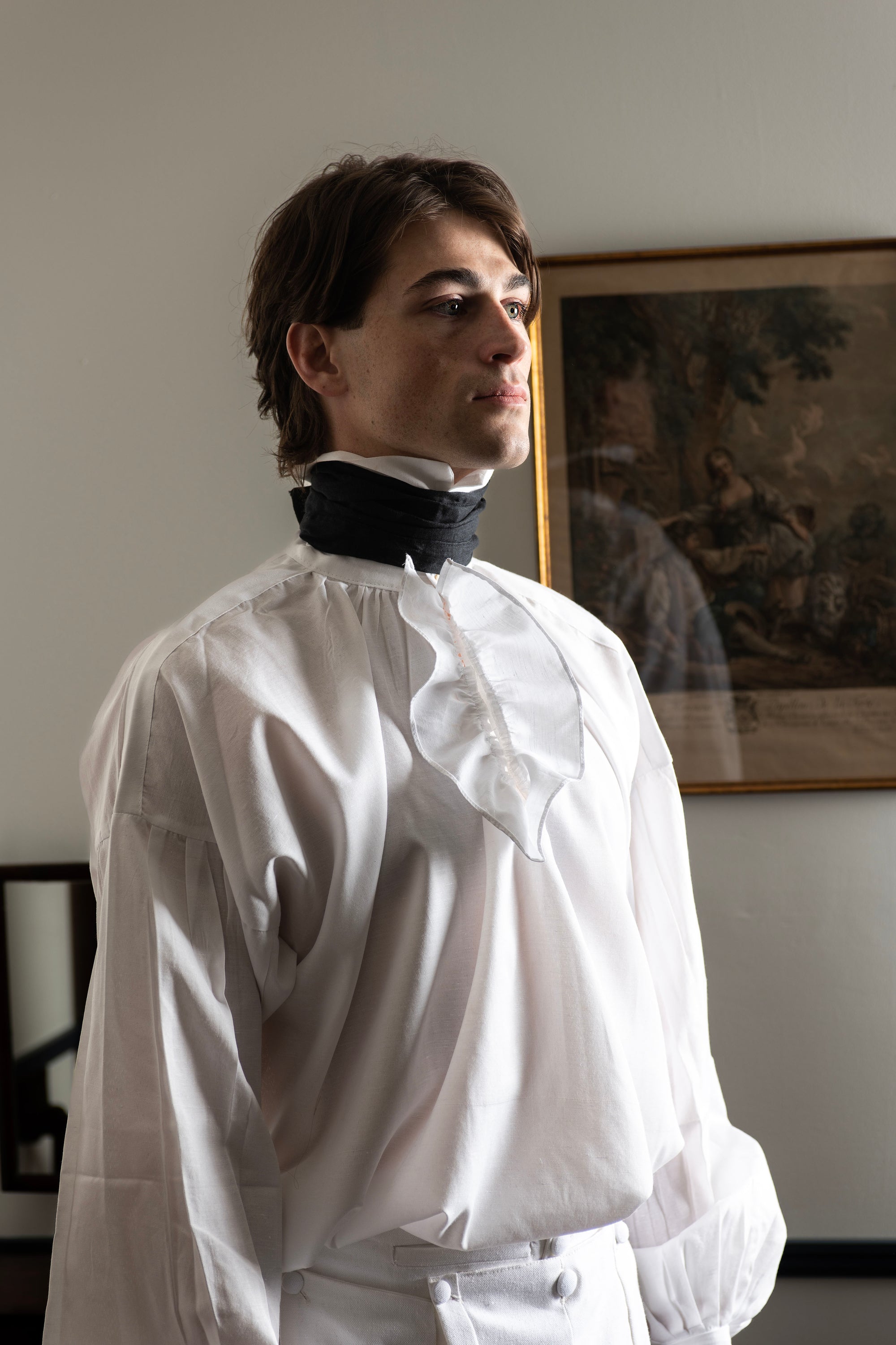 Ruffled Cotton Shirt Ruffled Cotton Shirt