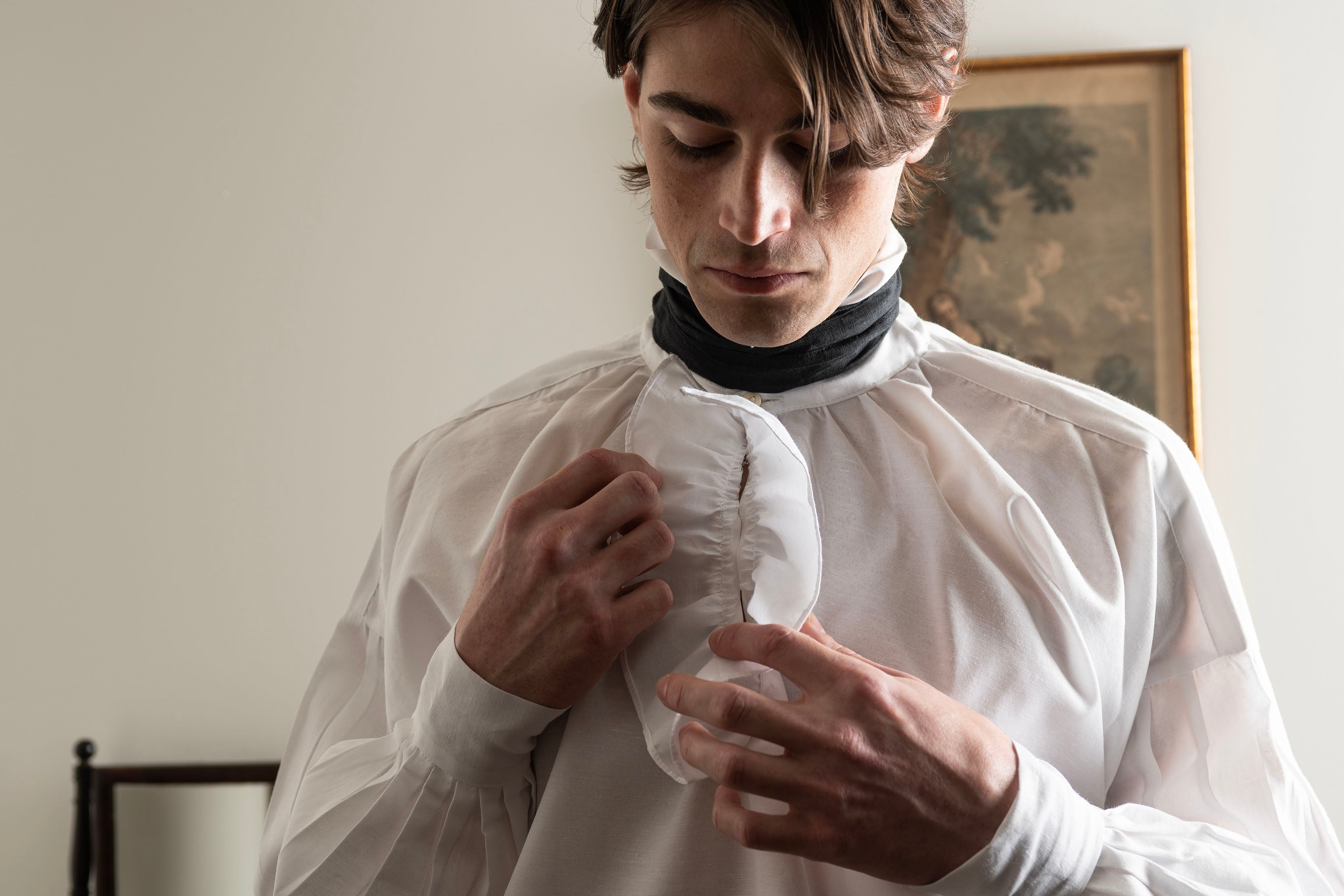 Ruffled Cotton Shirt Ruffled Cotton Shirt