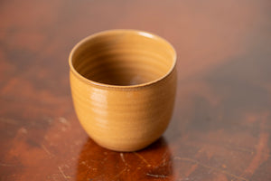 Yellow Stoneware Tea Cup