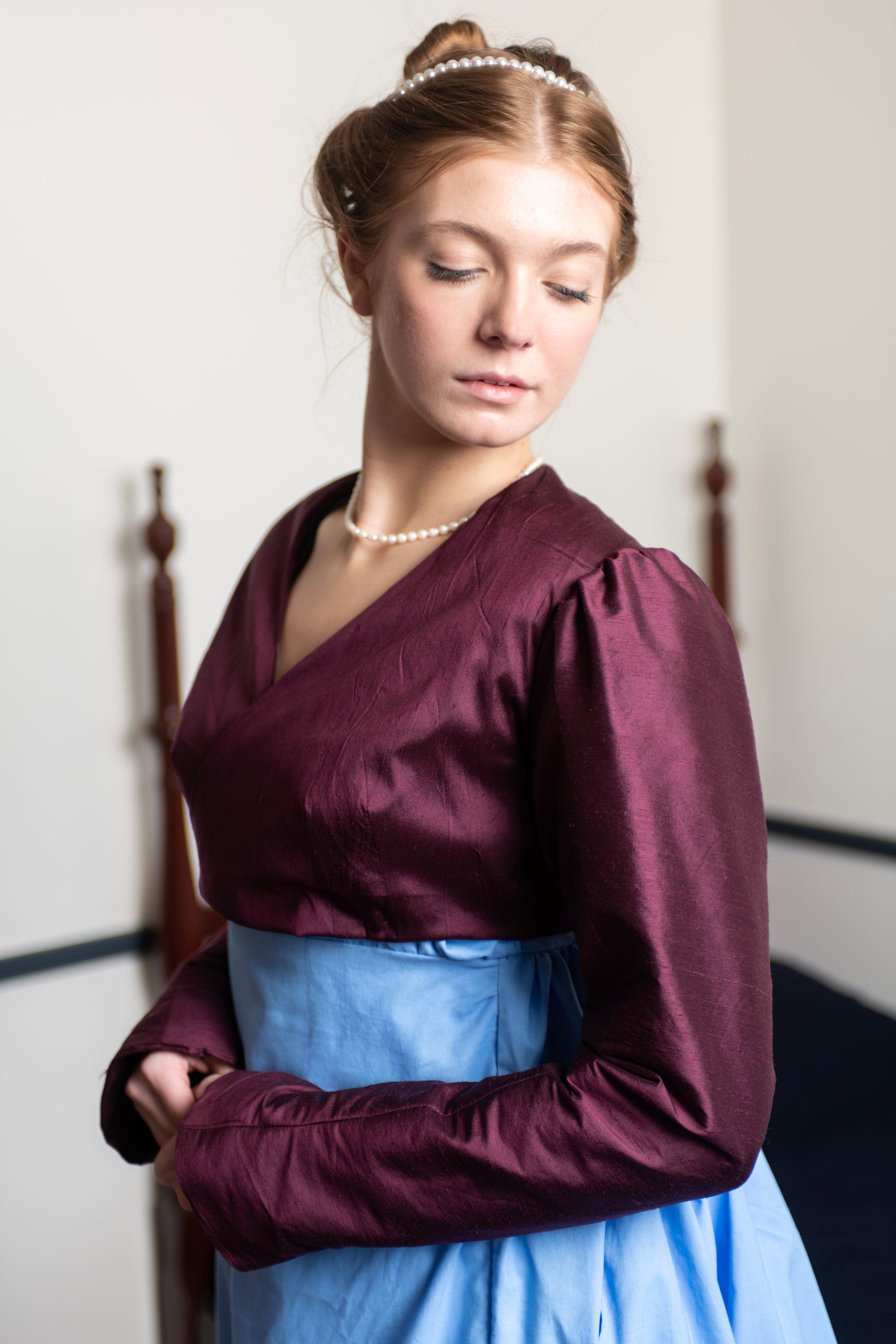 Silk Collarless Spencer | Regency