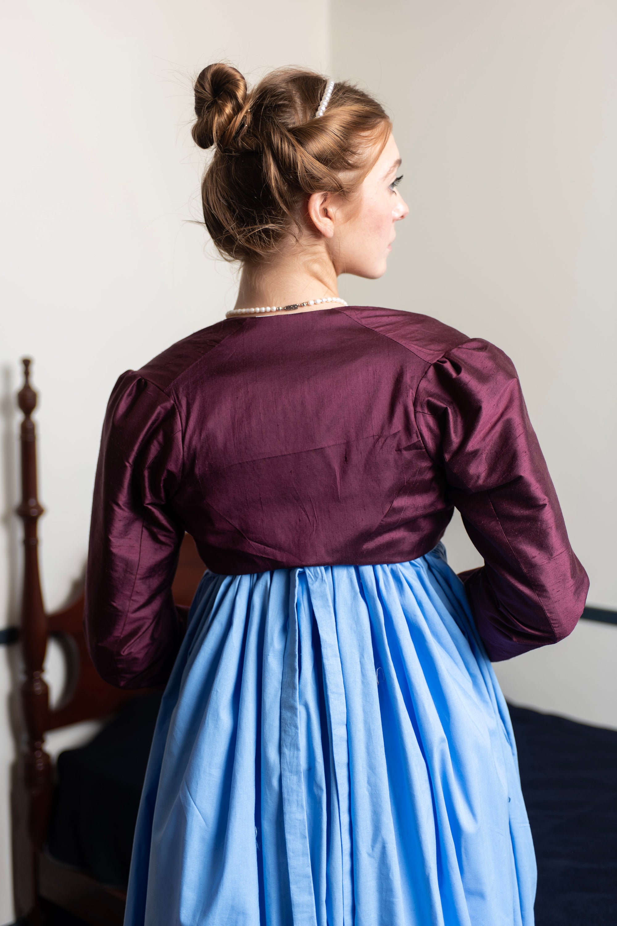Silk Collarless Spencer | Regency