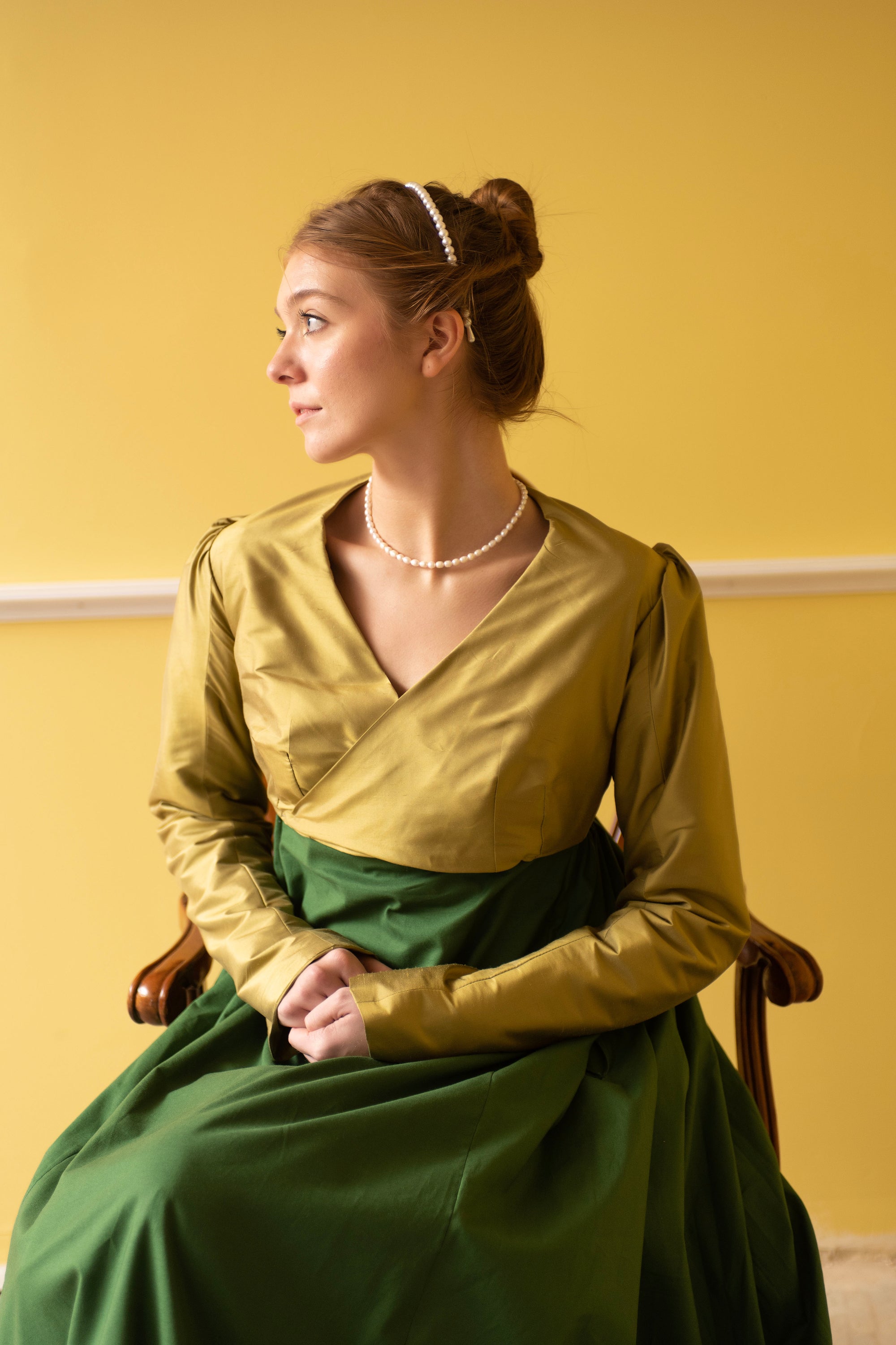 Silk Collarless Spencer | Regency