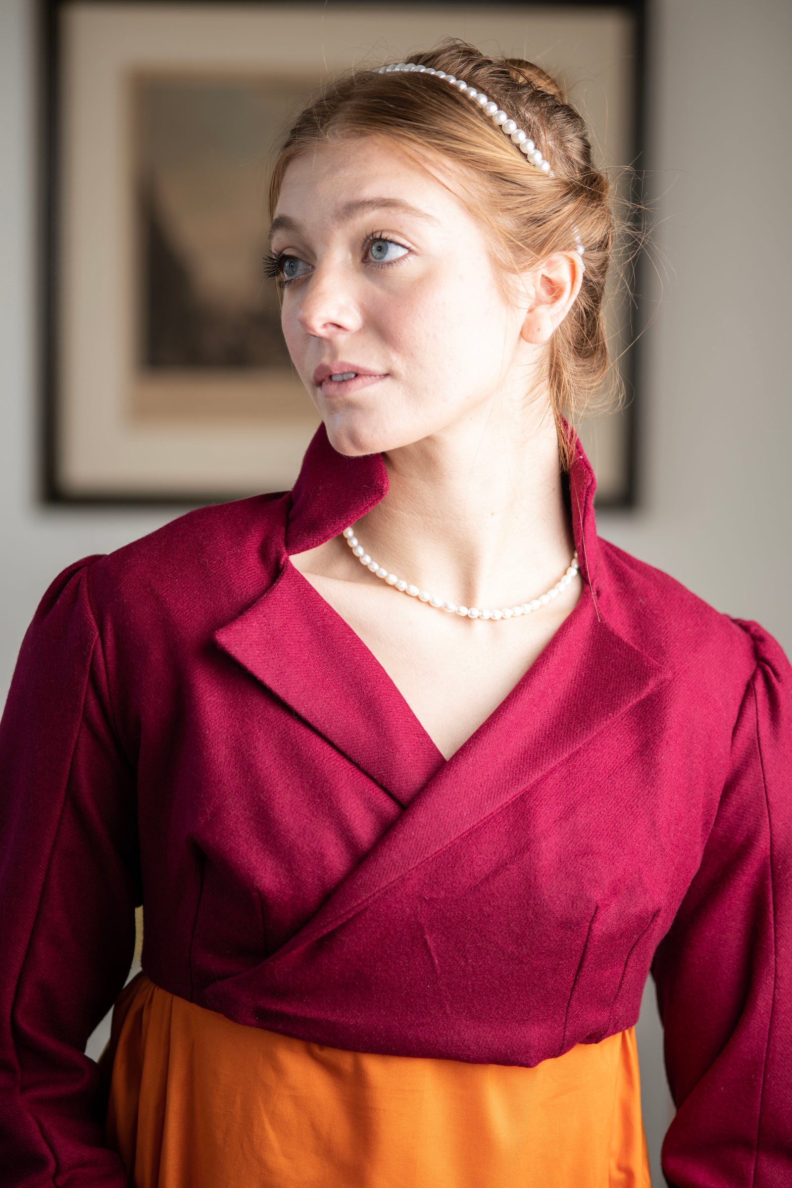 Wool Standing Collar Spencer | Regency