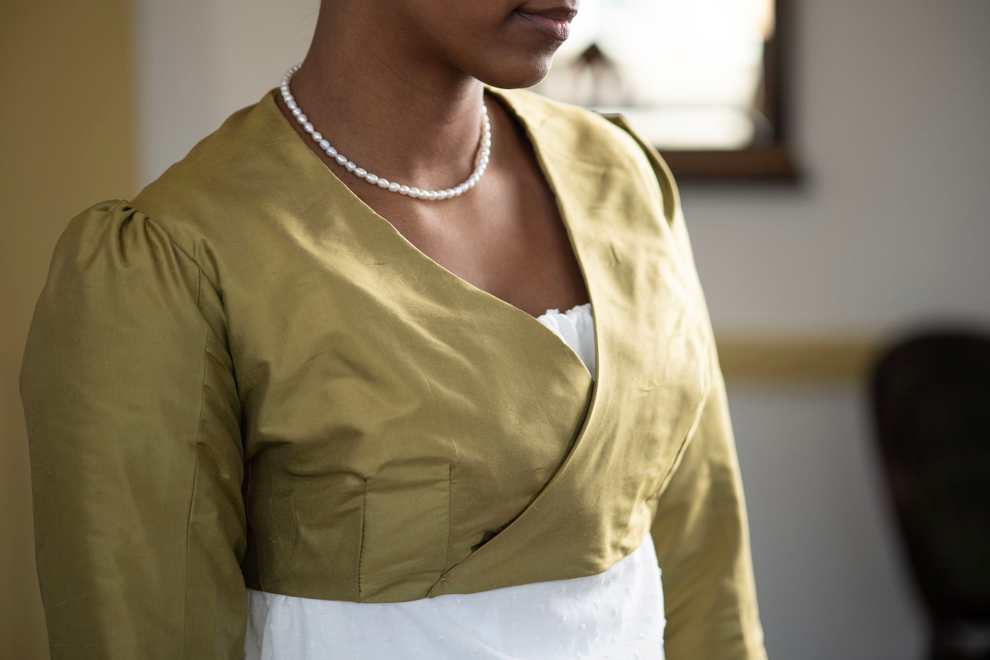 Silk Collarless Spencer | Regency