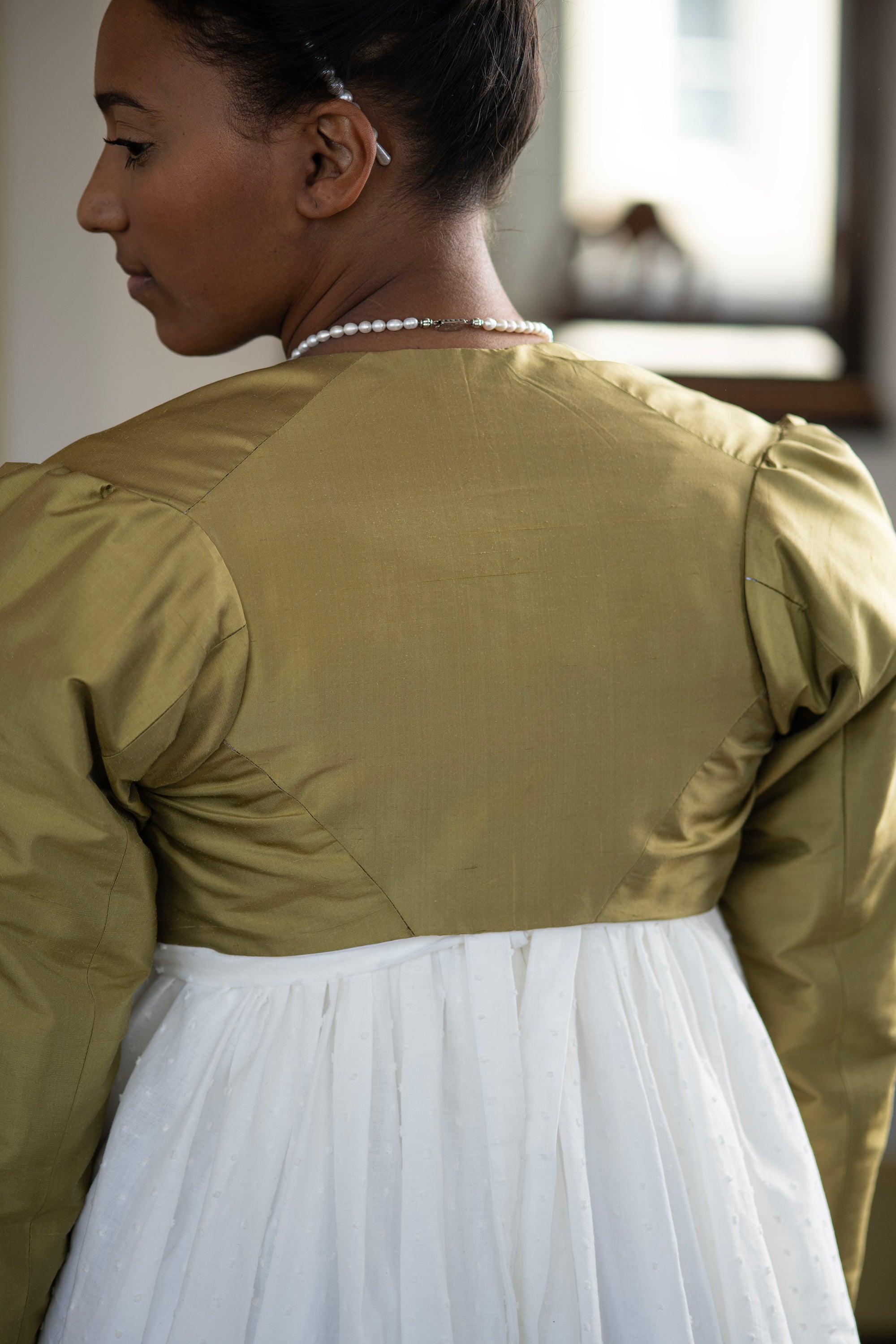 Silk Collarless Spencer | Regency