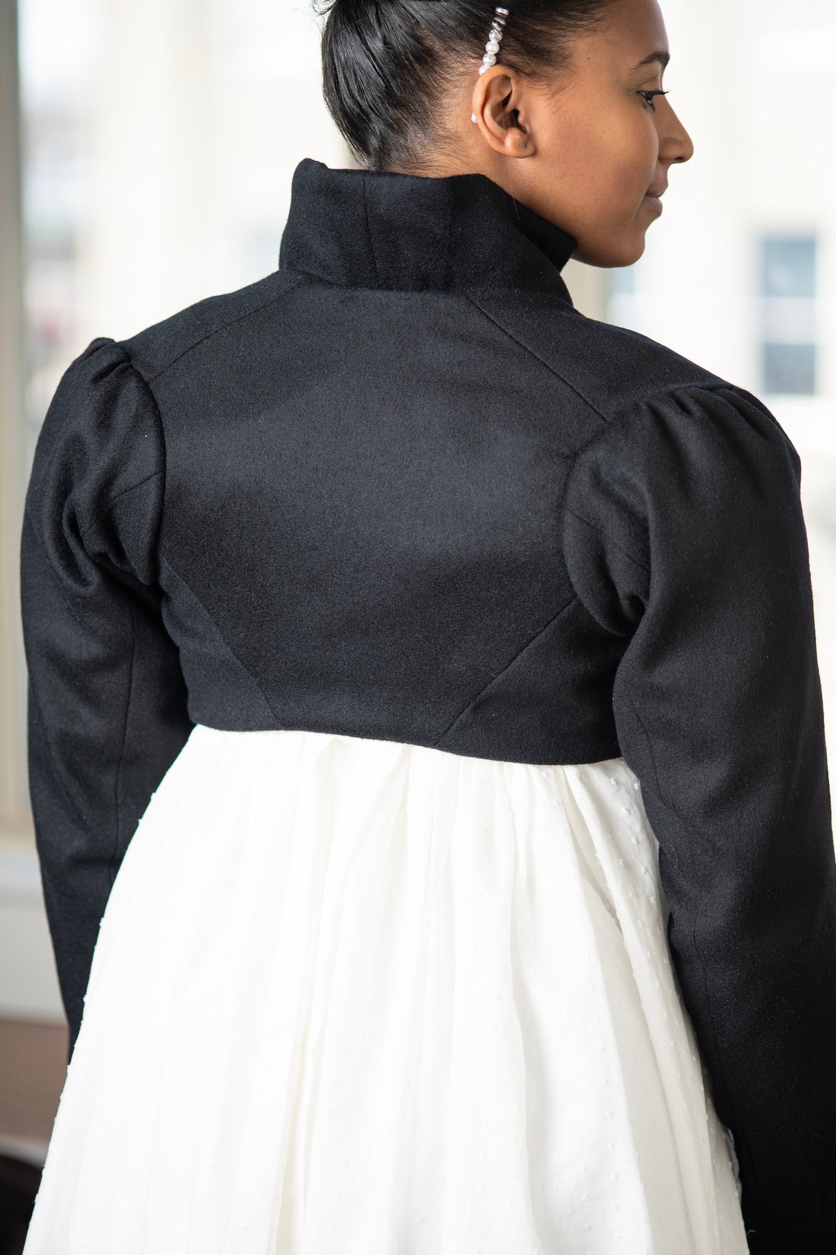 Wool Standing Collar Spencer | Regency