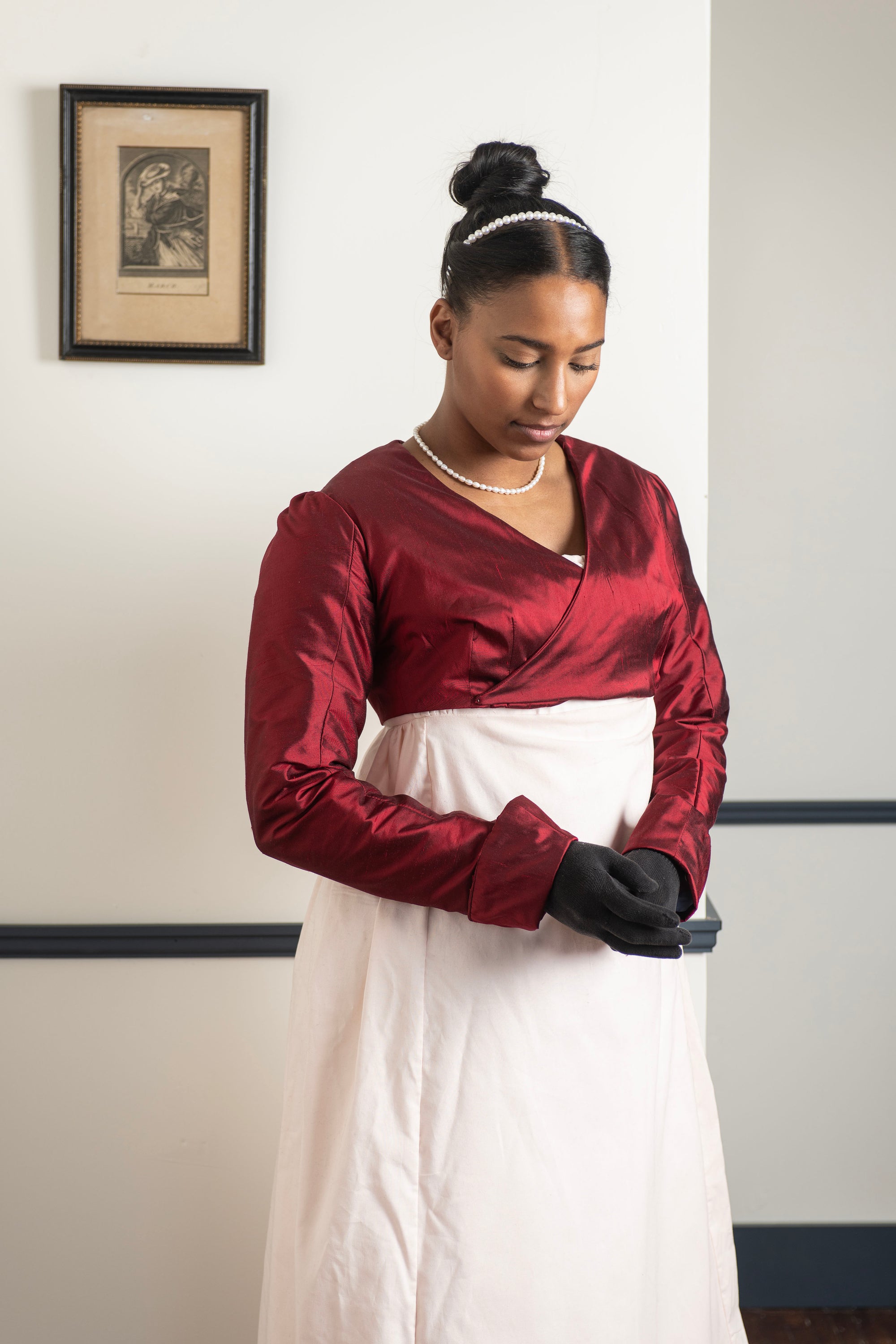 Silk Collarless Spencer | Regency