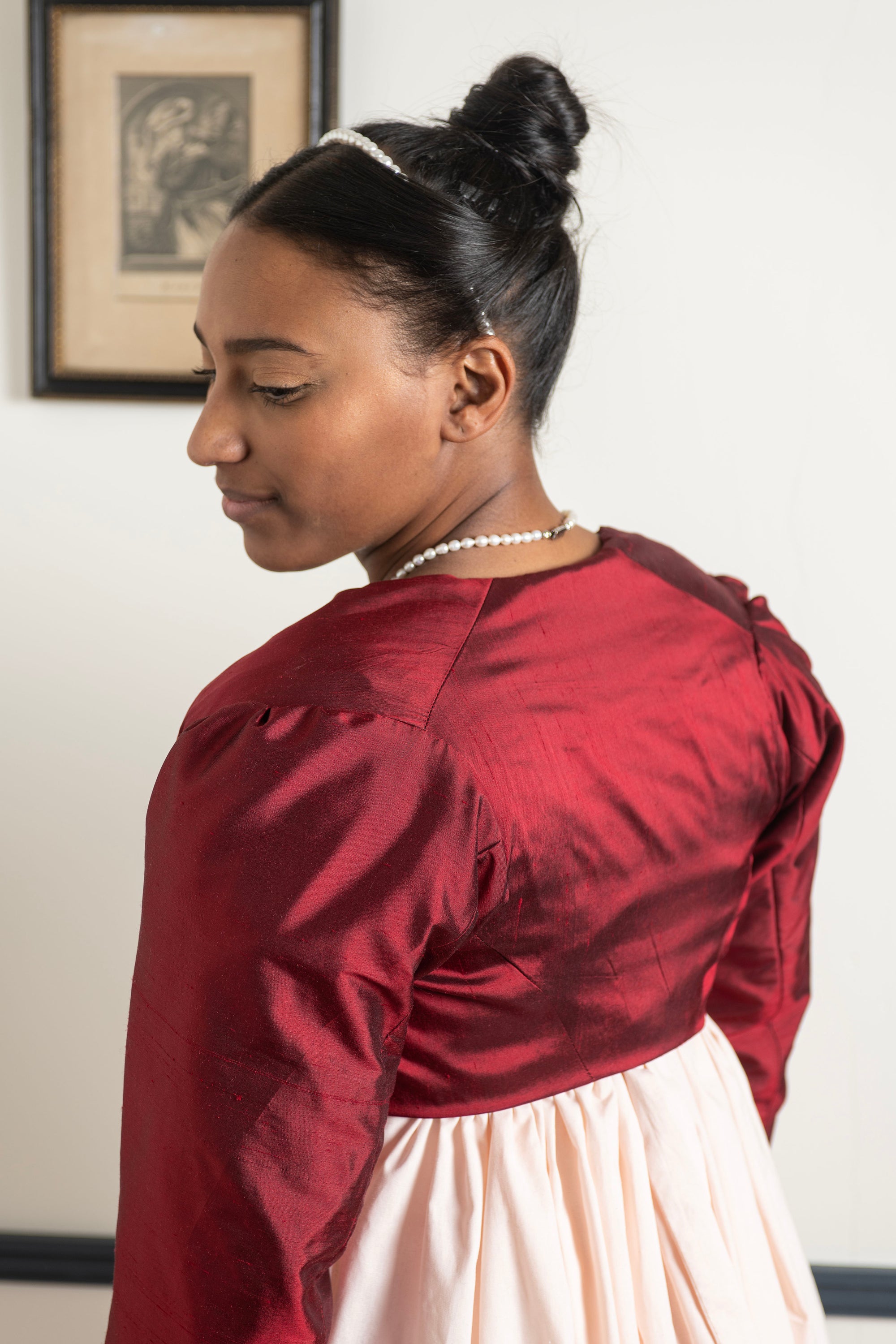 Silk Collarless Spencer | Regency