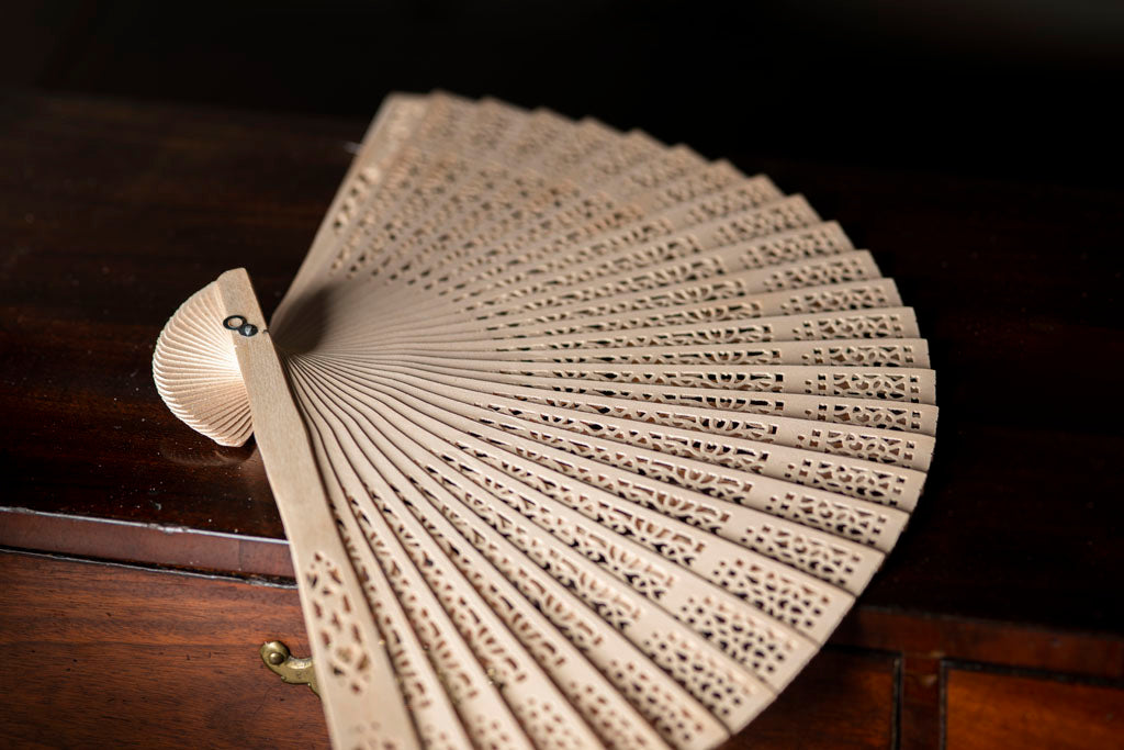 18th Century Sandalwood Fan from Samson Historical