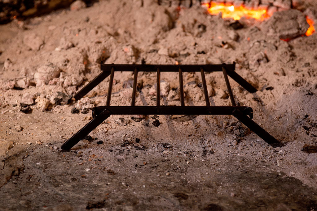 Small Folding Grate for Open Fire Historic Cooking