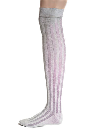Striped Cotton Stockings